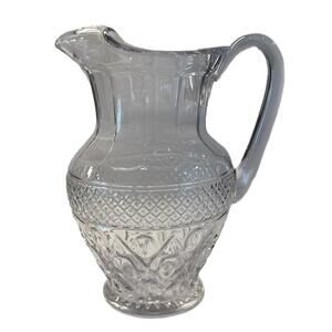 Imperial Crystal Cape Cod Blown 80 Ounce Glass Pitcher
